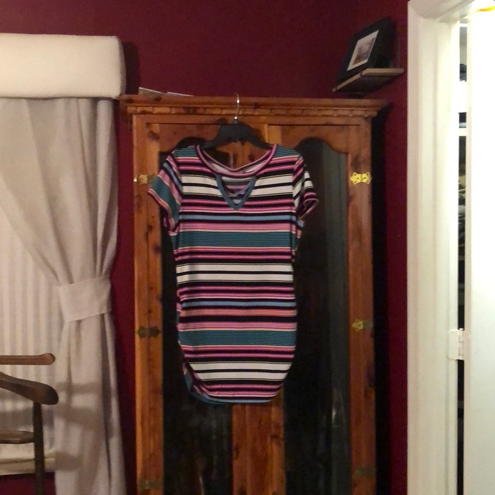 Spandex strip shirt